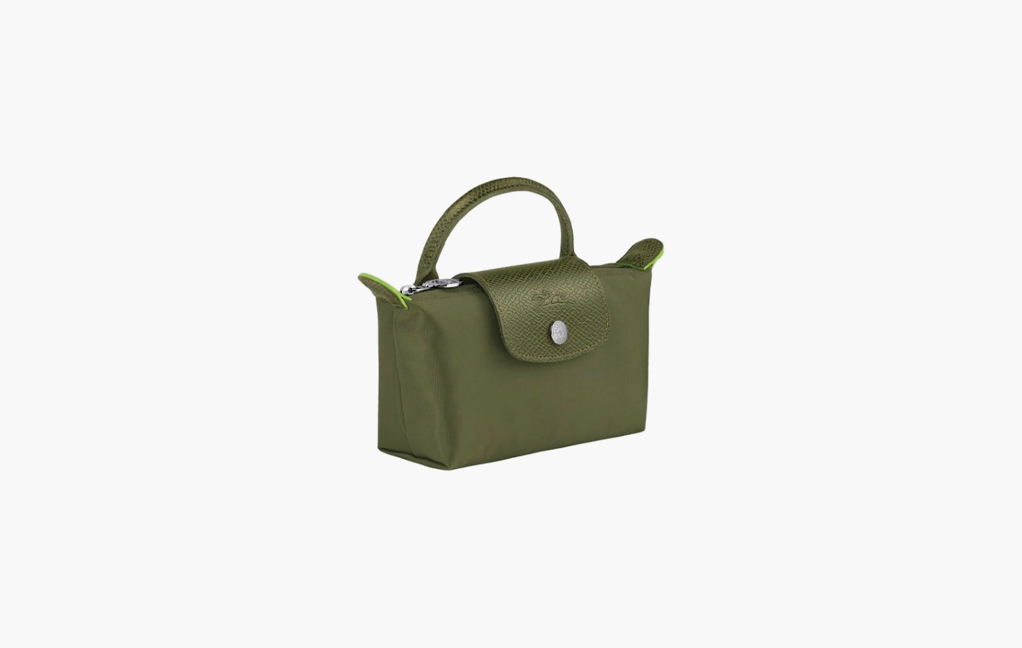 Lе Ρlіаgе Gгееn Pouch with Handle "Fοгеѕt"