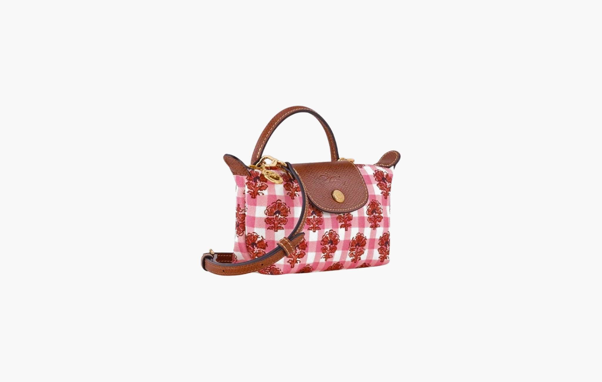 Le Pliage Pouch With Handle Blush Canvas
